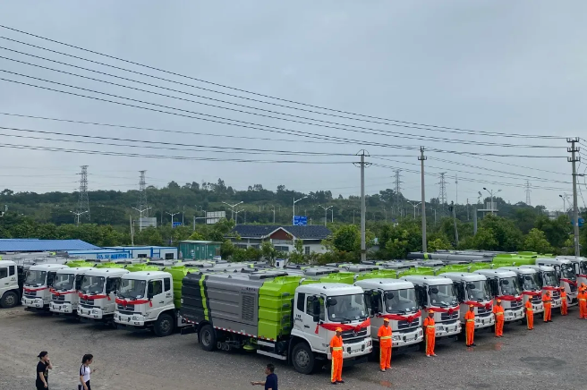 15天！盈峰環(huán)境快速響應(yīng)客戶需求，順利交付約3000萬元環(huán)衛(wèi)裝備